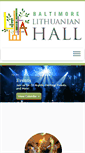 Mobile Screenshot of lithuanianhall.com